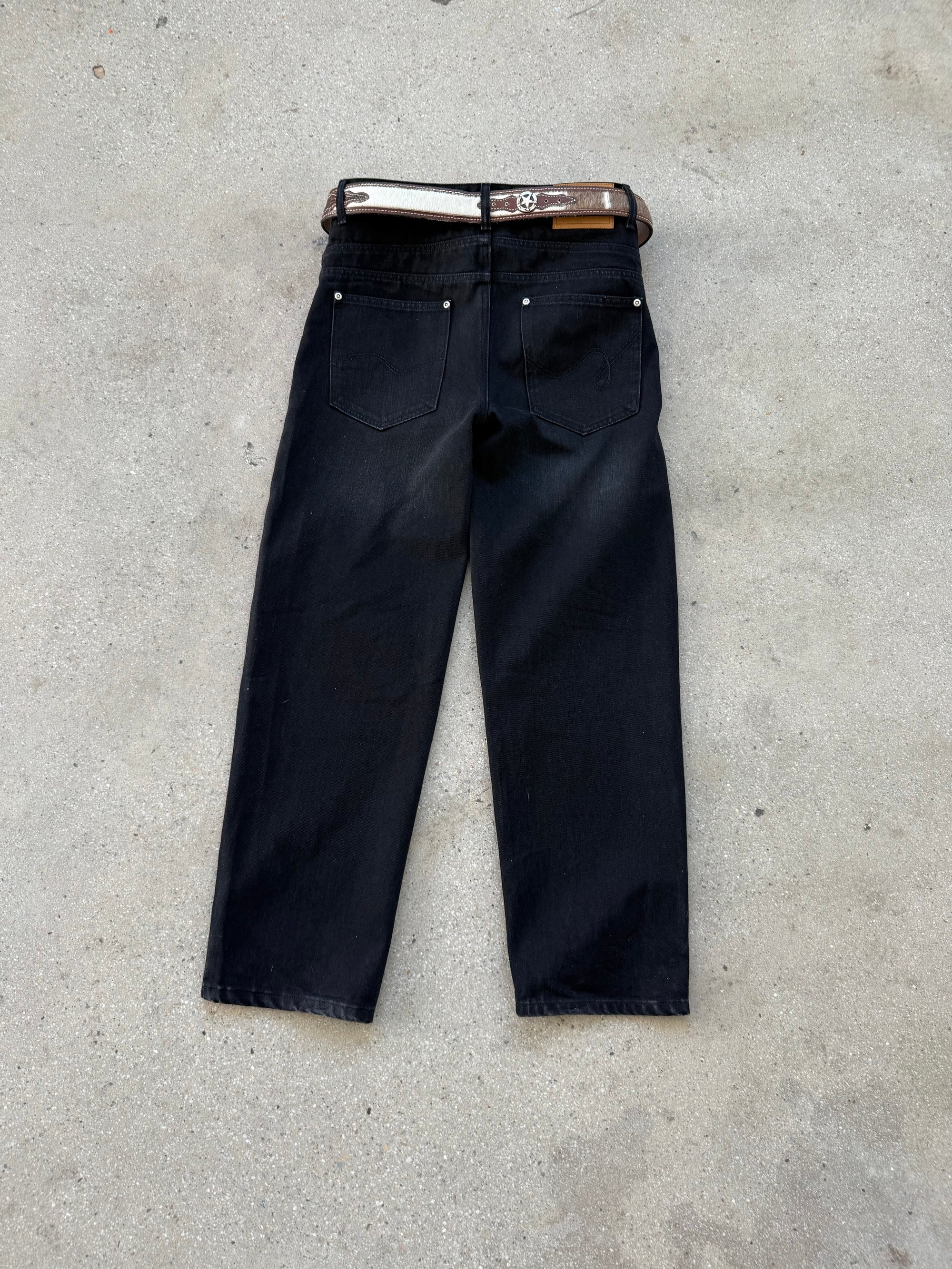 STREET CUT DENIM — JET BLACK