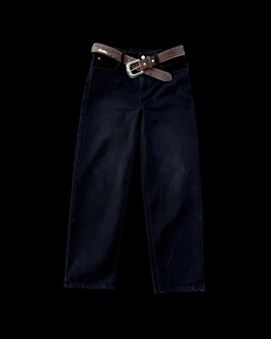 STREET CUT DENIM — JET BLACK